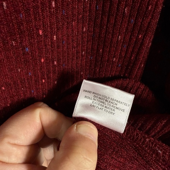 Modcloth Women’s Speckled Ribbed Cardigan ASO Legacies Red Size L - Picture 11 of 12